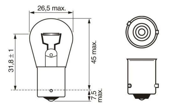 Bosch Light Bulb PY21W, Image 5