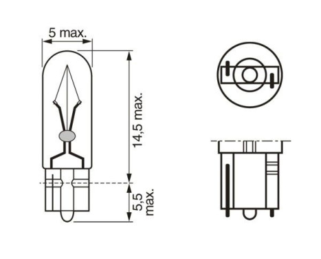 Bosch light bulb W2.3W, Image 5