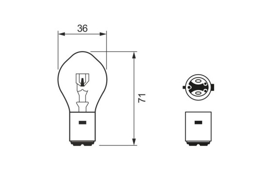 Bosch Pure Light S1, 12V25/25W, Image 7