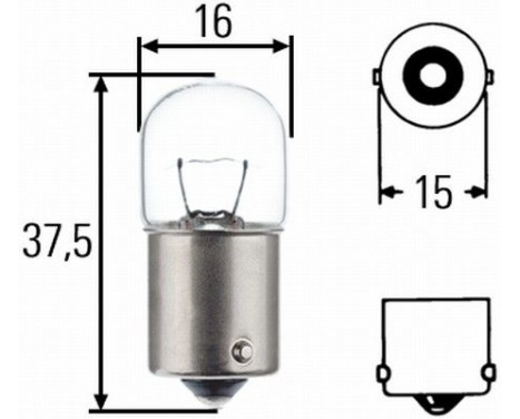 Hella Longlife R5W, 12V5W (2 pieces), Image 2