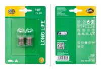 Hella Longlife R5W, 12V5W (2 pieces)