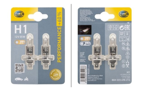 Hella Performance H1, 12V55W (2 pieces)