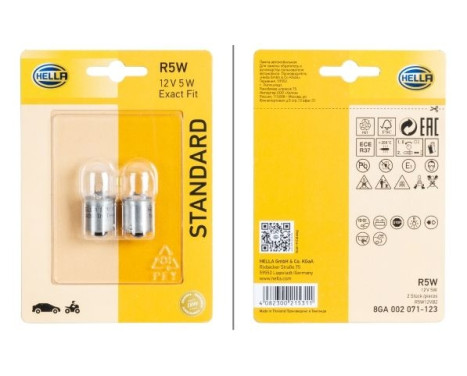 Hella Standard R5W, 12V5W (2 pieces)