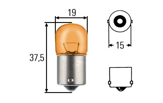 Hella Standard RY10W, 12V10W, Image 2