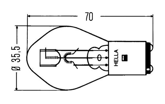Hella Standard S2, 12V35/35W, Image 3