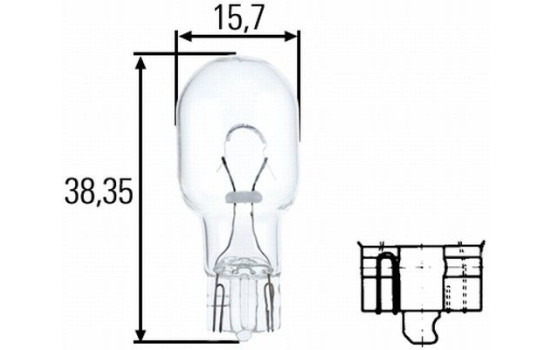 Hella Standard W16W, 12V16W (2 pieces), Image 2