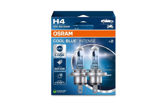 Osram Cool Blue H4, 12V60/55W (2 pieces)