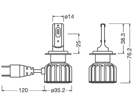 Osram LEDriving HL BRIGHT H7/H18, Image 2