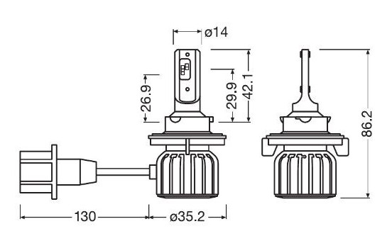 Osram LEDriving HL H13, (2 pieces), Image 3