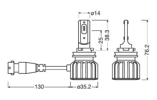 Osram LEDriving HL H8/H9/H11/H16, (2 pieces), Image 3