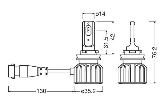 Osram LEDriving HL HB4/HIR2, (2 pieces), Image 3