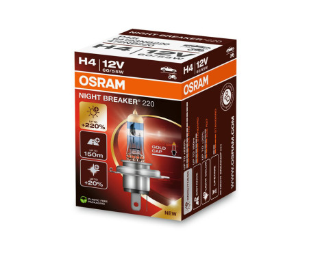Osram Night Breaker 220 Halogen lamp - H4 - 12V/60-55W - per piece