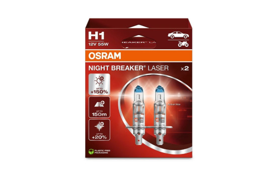Osram Night Breaker H1, 12V55W (2 pieces)