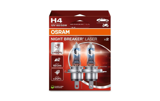 Osram Night Breaker H4, 12V60/55W (2 pieces)