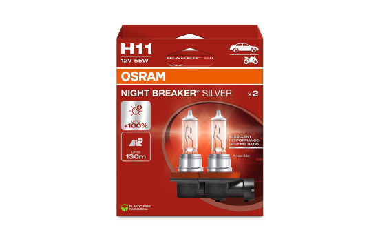 Osram Night Breaker Silver 12V H11 55W - 2 pieces