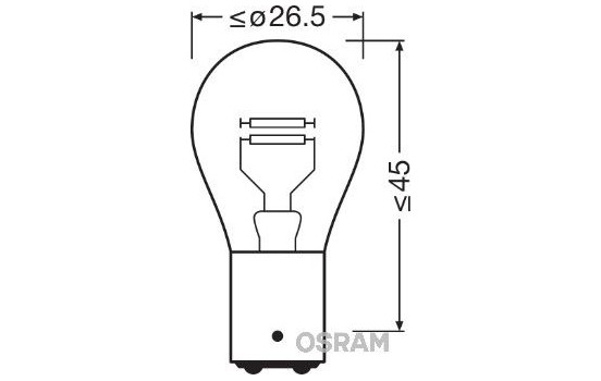 Osram Original 12V 21/5W BAY15d, Image 3