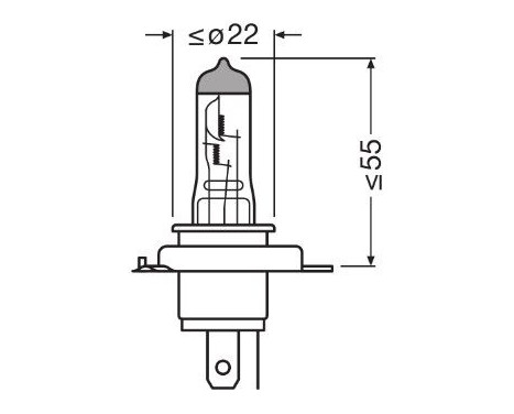 Osram Original 12V H4 60/55W, Image 3
