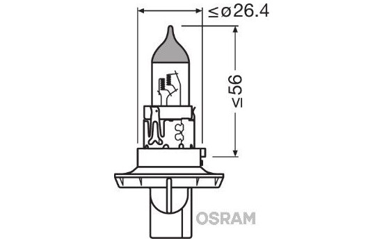 Osram Original H13, 12V60/55W, Image 4