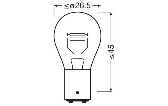 Osram Original P21/5W, 12V5W (2 pieces), Image 3