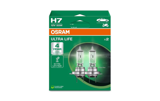 Osram Ultra Life 12V H7 - 2 pieces