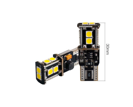 Simoni Racing T10 10-LED Lamps 'Canbus No-Polarity' - High Brightness Superwhite - Set of 2 pieces, Image 4