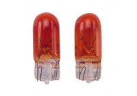 T-10 12V/5W Bulbs 12V Amber (Coated), set 2 pieces