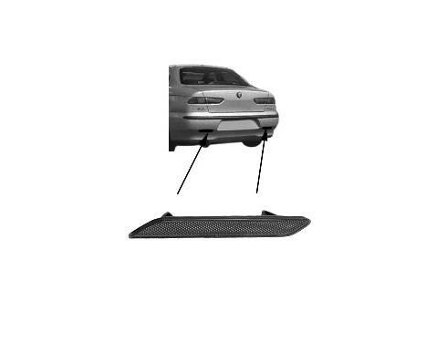 Reflector right in bumper