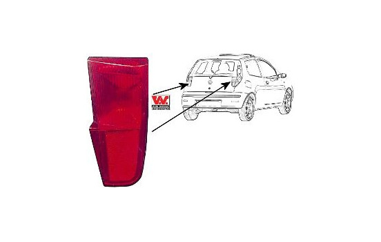 Reflector right In tailgate 3-door, Image 2