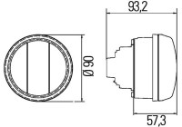 Daytime running lights 2PT 010 102-111 Hella