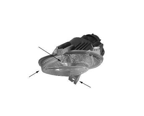 Fog lamp left not for XS/GTi/S16 4028995 Van Wezel