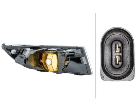 Fog lamp Skoda Fabia 10- li H8 drl 1NE 010 299-111 Hella, Image 2