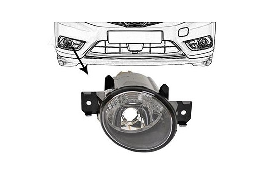 Fog Light 3341998 Van Wezel