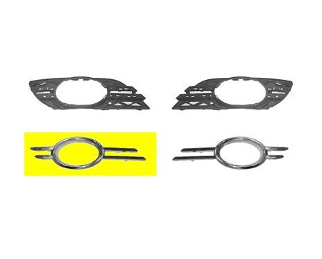 Fog light ring Avantgarde Chrome right 3043598 Van Wezel