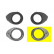 Fog light ring left Chrome 1807595 Van Wezel