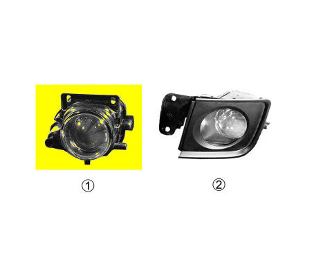 Left fog lamp up to year of manufacture 9th month 1999 (not for V8) 0315995 Van Wezel