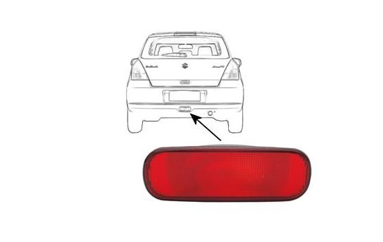 Rear fog light 5222929 Van Wezel, Image 2