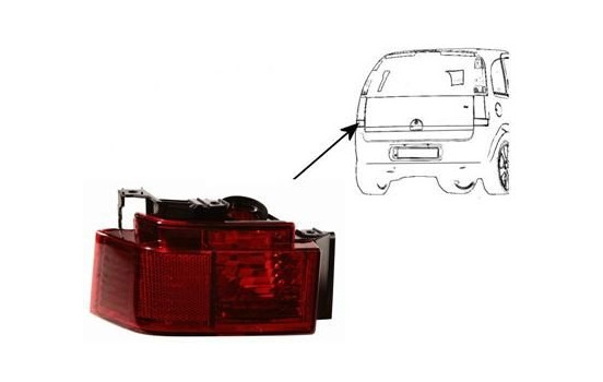 Rear fog light left 1/06+ smoked 3782927 Van Wezel, Image 2