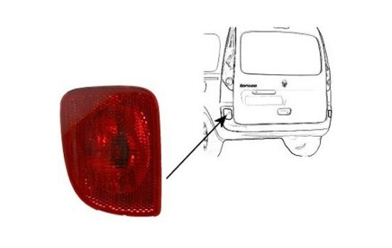 Rear fog light left 4312939 Van Wezel, Image 2