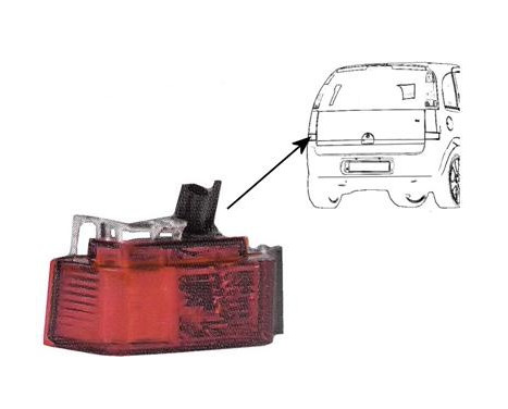 Rear fog light, left VALEO 3781927 Origineel