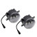 Set of semi-universal LED fog lamps + DRL 'U-Shape' daytime running lights - Diameter 90mm - ECE-R19/R87 E DL UNF08 AutoStyle