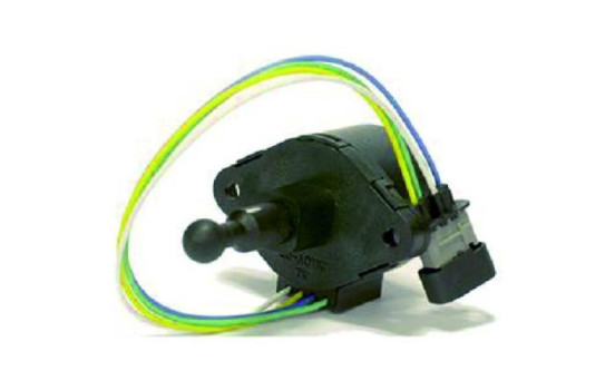 Adjusting motor, headlight height adjustment