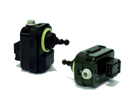 Adjusting motor, headlight height adjustment