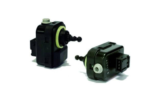 Adjusting motor, headlight height adjustment