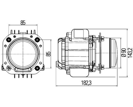 Headlight 1LL 010 820-871 Hella, Image 2