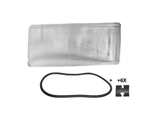 Headlight glass left 5928977 Van Wezel