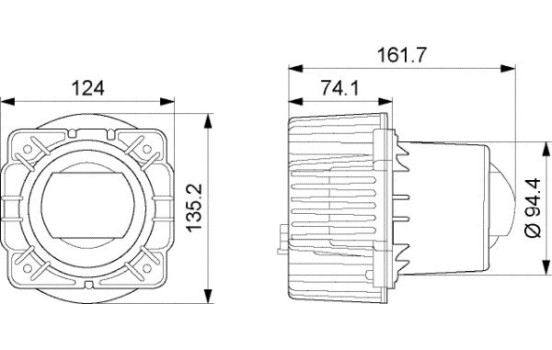 Optics, headlight 1AL 015 318-051 Hella, Image 2
