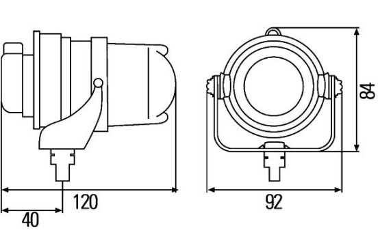 Spotlight 1F0 008 390-001 Hella, Image 3