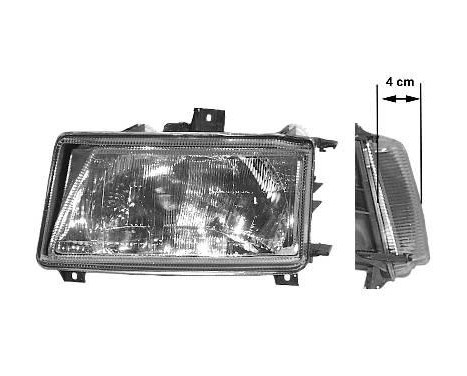 HEADLAMP LEFT until 7/'96 +ELEC.REG. VALEO 085174