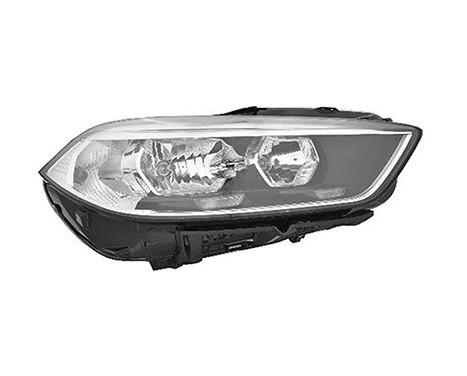 Headlight 0597962 Van Wezel