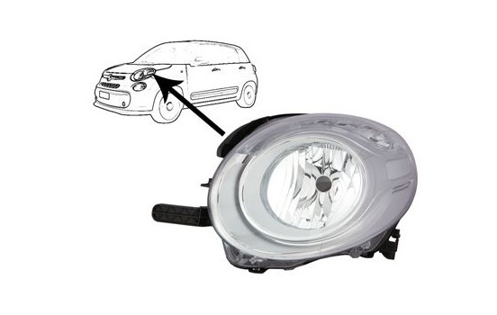 Headlight 1609963 Van Wezel
